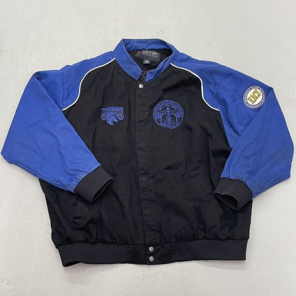 Vintage Fayetteville State University Broncos HBCU Heavy Jacket Coat 2XL XXL